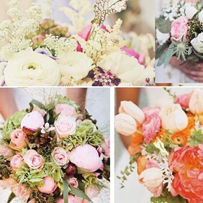 various flower arrangements